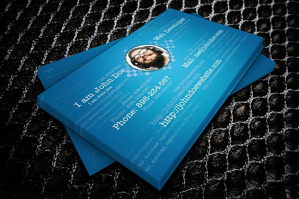 Programmer Business Card Design Print Templates Graphic Templates