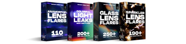 lens flare bundle for video editing