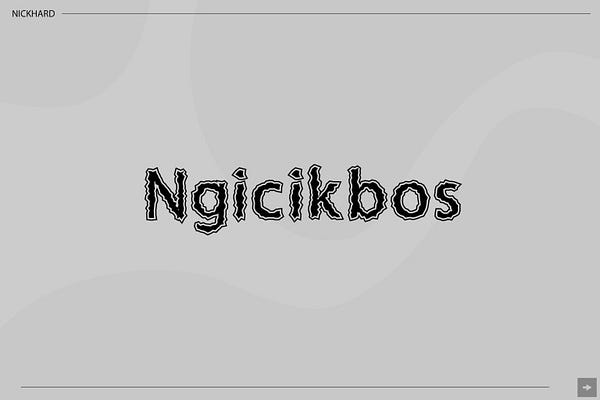 Ngicikbos Font Free Download