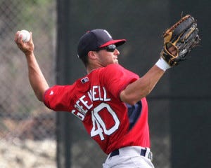 Bo Greenwell appeared in 10 games with the Akron Aeros (now RubberDucks) in 2013.