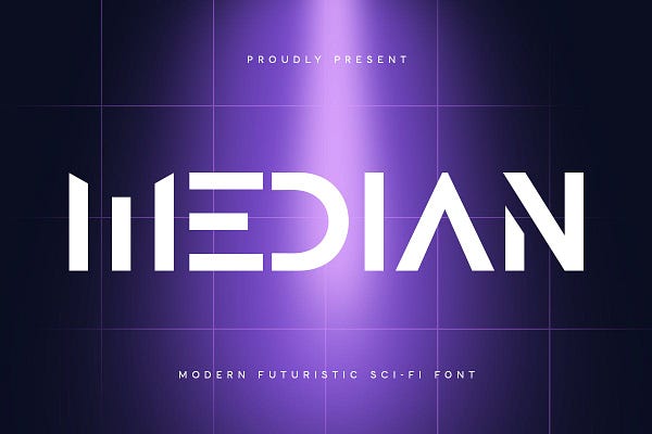 Median — Modern Futuristic Sci-fi Font (Fonts / Sans-Serif)