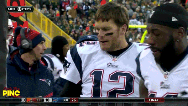 Tom Brady yelling