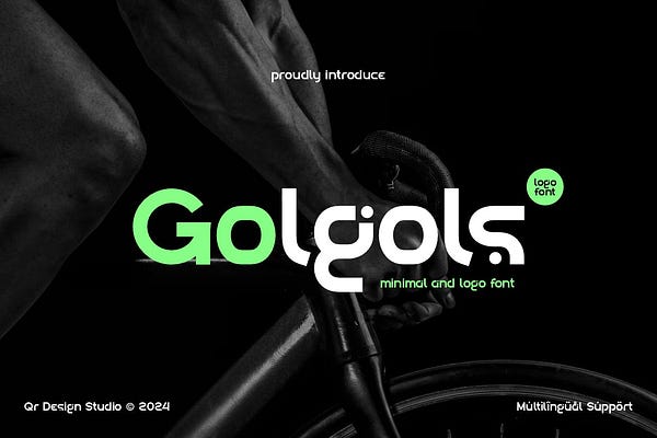 Golgols — Minimal Logo Font