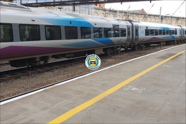 Pennine Express Train at Carlisle Train Station | https://taxisincarlisle.co.uk