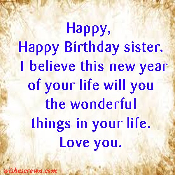 Birthday Wishes For Younger Sister pic