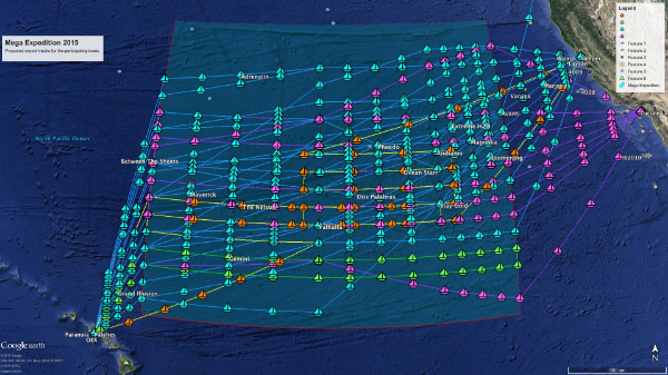 Mapping out the Mega Expedition! Photo Courtesy of The Ocean Cleanup