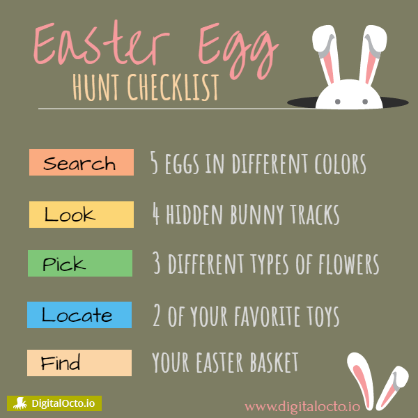 Easter egg - hunt checklist