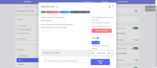 WebDecode Challenge Write up | picoCTF 2024