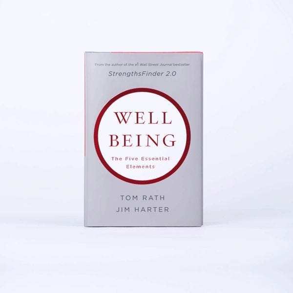 A picture of the book Wellbeing: The Five Essential Elements