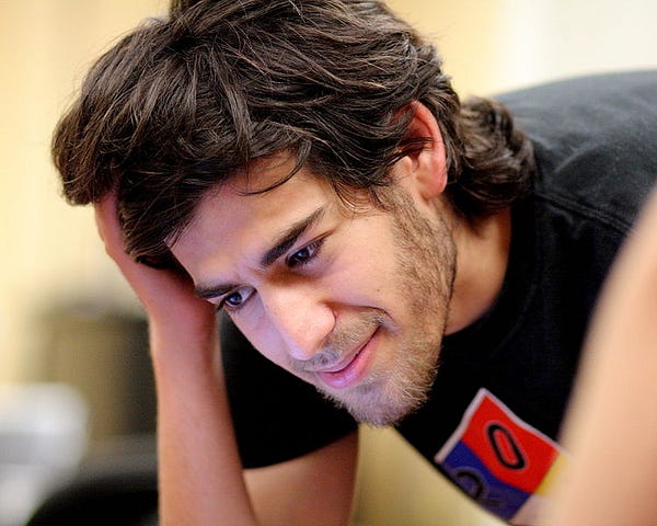 Aaron Swartz num encontro da Wikipédia em Boston, em 2009