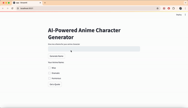 Building an Anime Character Generator with LangChain and OpenAI