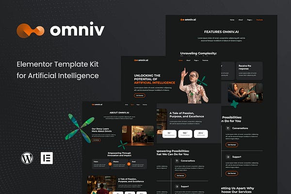 Omniv AI WordPress Template Kits