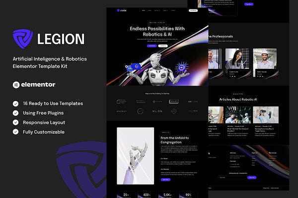 Legion WordPress Template Kits