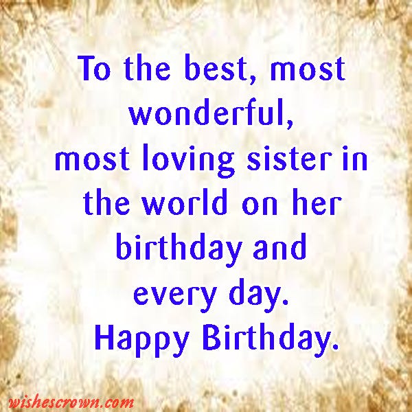 Birthday Wishes For Younger Sister images
