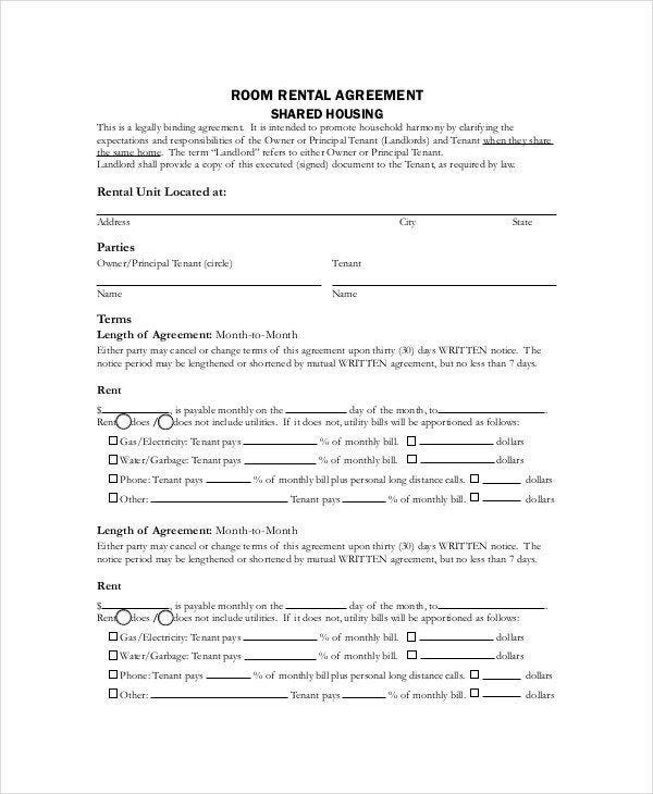 Simple Room Rental Agreement Template Best Of Basic Rental Agreement 16 Free Word Pdf Docume