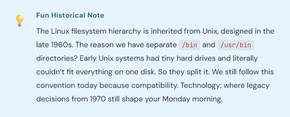 The Linux Filesystem:
Everything Starts at /