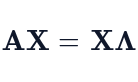 Starting point for deriving the diagonalization formula.