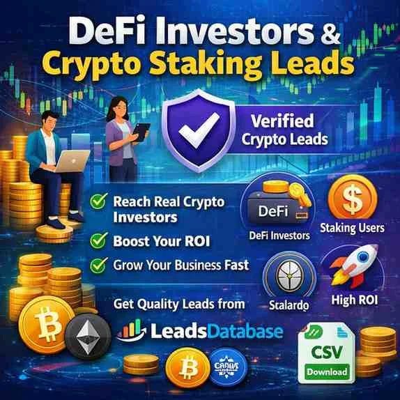 DeFi Investors & Crypto Staking Leads