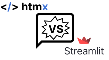 Streamlit vs HTMX — LLM Streaming Chatbots