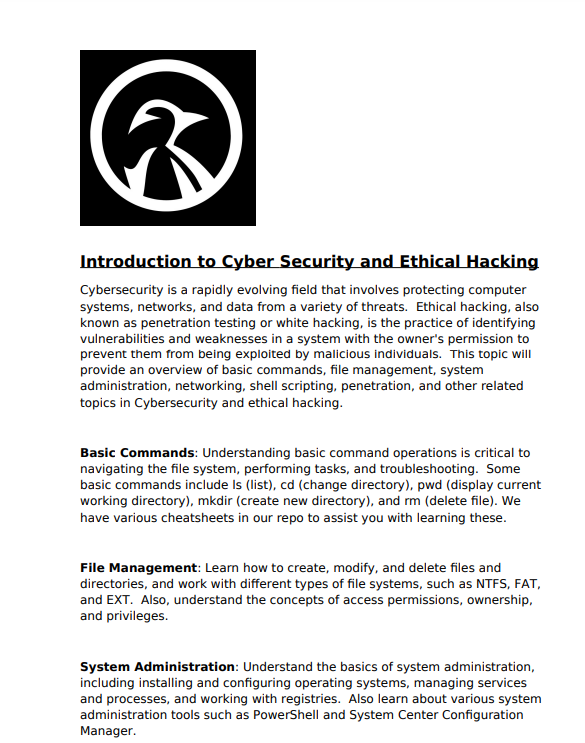 Introduction to Cybersecurity