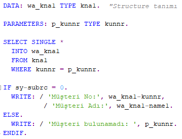 SAP-ABAP-6) Open SQL Komutları ile Veritabanı İşlemleri