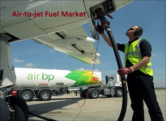Air-to-jet Fuel Market is expected to increase at a compound annual gr Air-to-jet Fuel Market is expected to increase at a compound annual gr