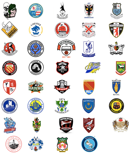 The logos of some of the UK’s supporter owned clubs, courtesy of [Supporters Direct](http://www.supporters-direct.org/homepage/what-we-do/community-ownership).
