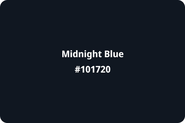 Midnight Blue #101720
