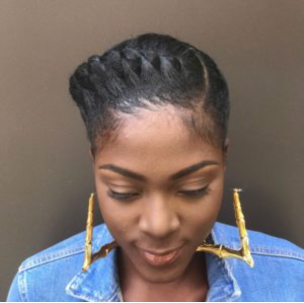protect your natural hair with an easy style like halo crown