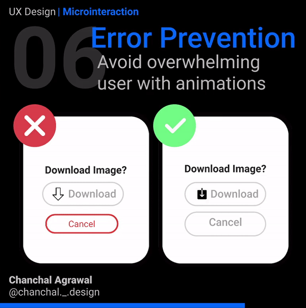 Tip 06: Avoid overwhelming users with animations