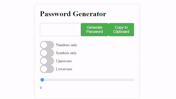 How to create an advanced password generator web app with HTML, CSS & JAVASCRIPT