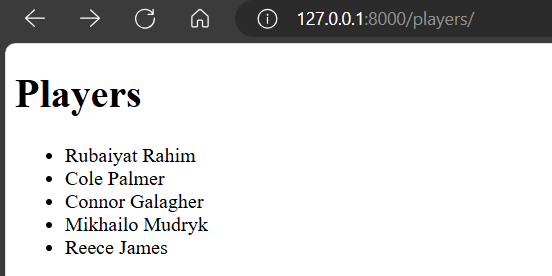 Django Starter 4 — Showing Table Data