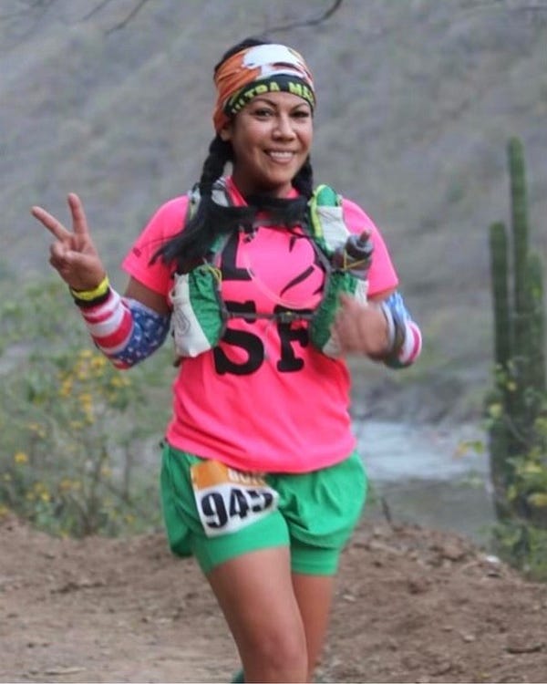 Norma Faubert ran the ultramarathon with joy