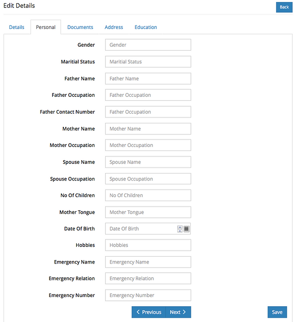 System of Records — User Details- Documentation