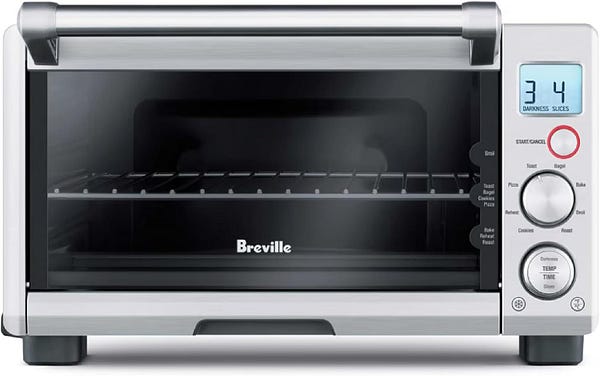 Breville BOV650XL the Compact Smart Oven Countertop Toaster Oven, Brushed Stainless Steel — best RV toaster oven reviews — WALFOSBRAND.COM