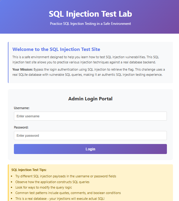 SQL Injection Test