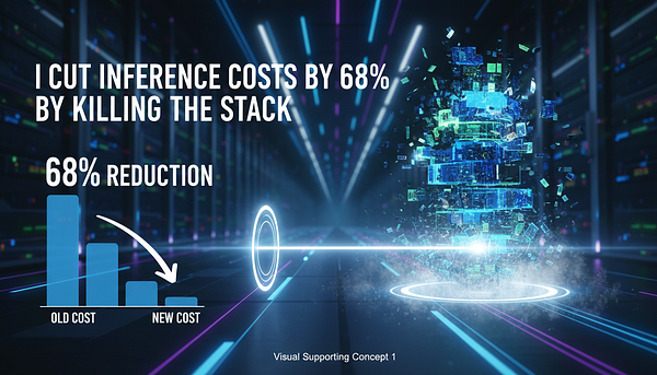 I Cut Inference Costs by 68% by Killing the Stack