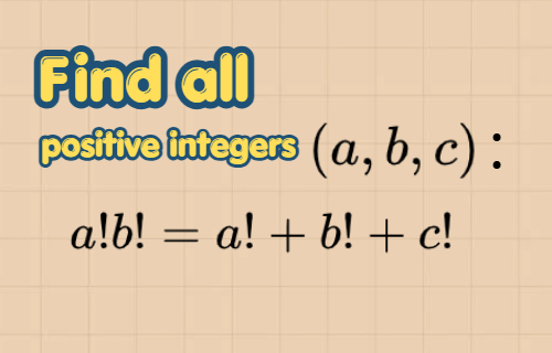 Factorial Equations and One Surprising Solution