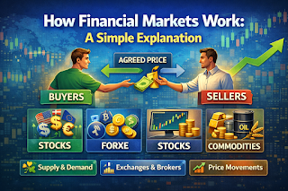 How Financial Markets Work: Simple Beginner’s Guide to Stocks, Forex & Crypto