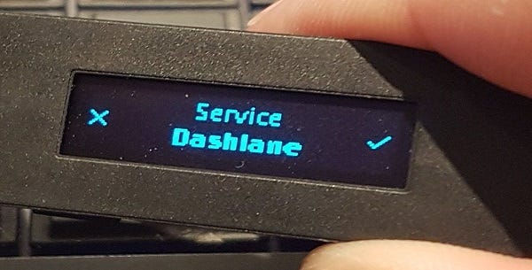 U2F authentication with a Ledger Nano S