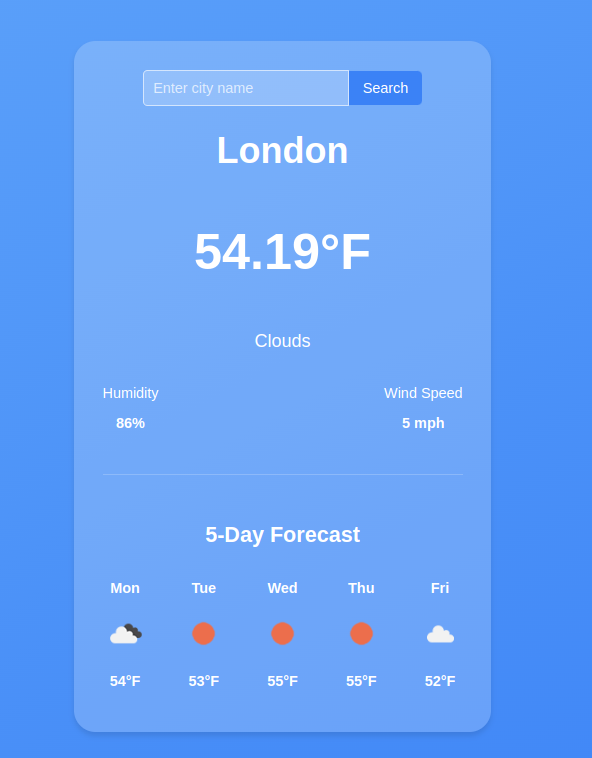How to Build a Weather App in React