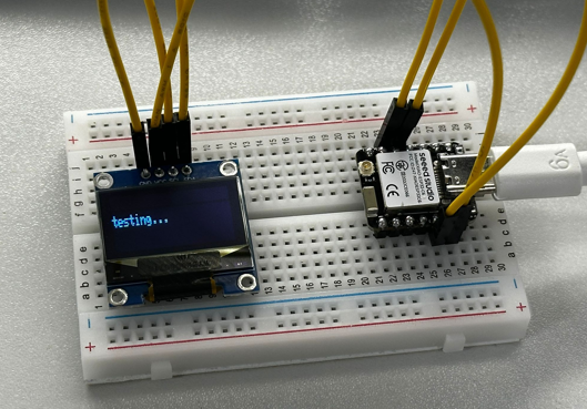 IOT DAY 1: XIAO_ESP32C6 with 128×32 OLED Displays