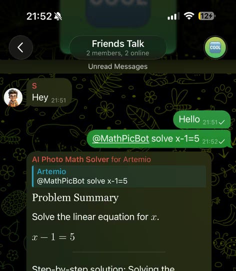 Building a Telegram Math Bot with Native LaTeX and Guest Mode