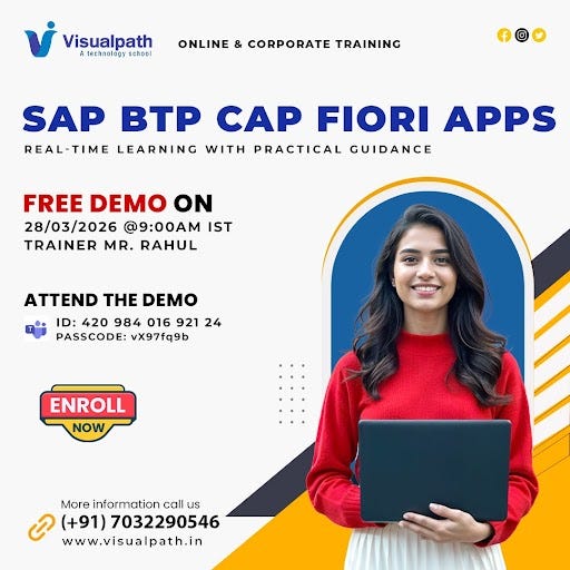 Explore SAP BTP CAP Fiori Apps in Free Demo Session