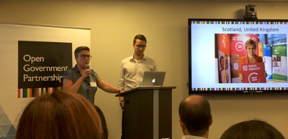 Scottish Government and Civil Society presenting in Washington D.C. on the #opengovscot movement — July 2017
