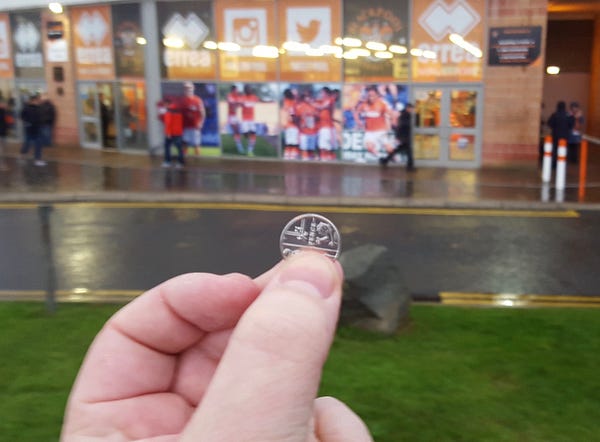 A picture of the club shop. Thousands of Blackpool fans no longer shop there or go in the ground. They will [not spend a penny more](https://medium.com/@peterkwells/why-i-tweet-about-blackpool-fc-ddd5d376c7f6#.1z77a1xpw) at the club.