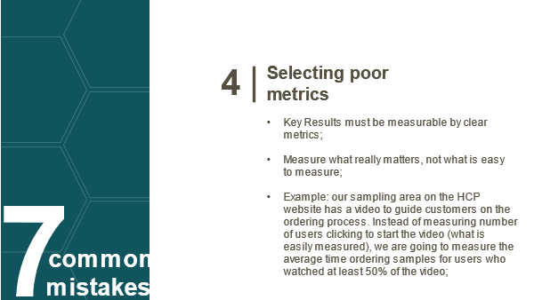 Selecting poor metrics