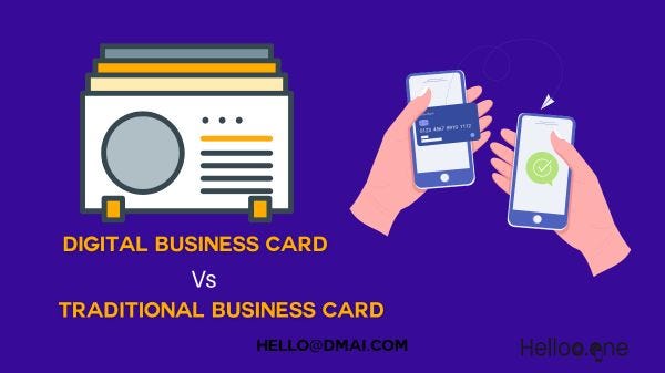 Digital Business Card Vs Traditional Business Card