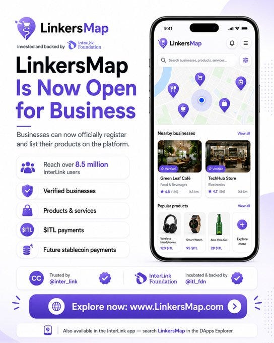  LINKERSMAP OPENS MERCHANT REGISTRATION