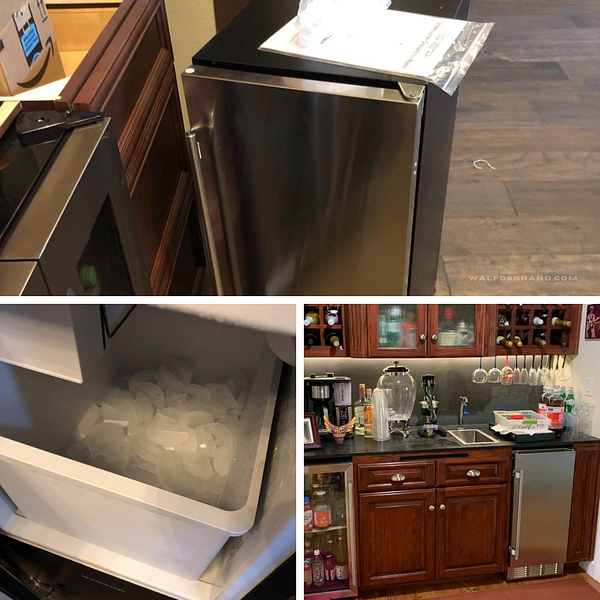 EdgeStar IB250SS 15 Inch Wide 20 Lb. Built-In Ice Maker with 25 Lbs. Daily Ice Production — No Drain Required — Best Undercounter Ice Maker Machines Reviews — WALFOSBRAND.COM